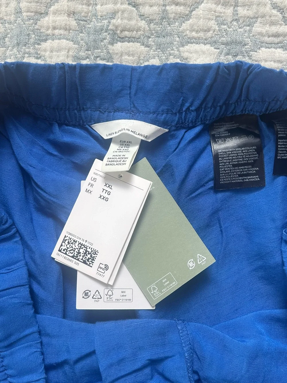 Blue H&M Linen Pants